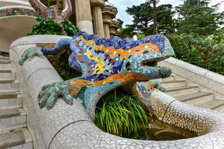 Salamander ingang Park Güell