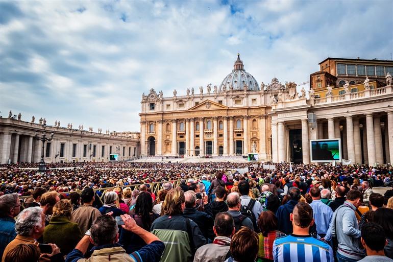 Vaticaanstad, publiek voor Paus Franciscus