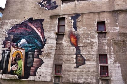 Graffitiwandeling Gent: Street-Art video en foto's