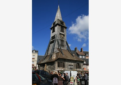 Honfleur: kerk en klokkentoren van Sainte-Cathérine 