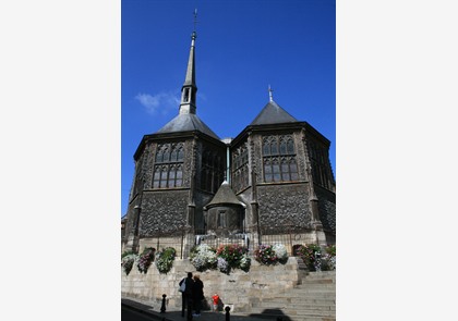 Honfleur: kerk en klokkentoren van Sainte-Cathérine 