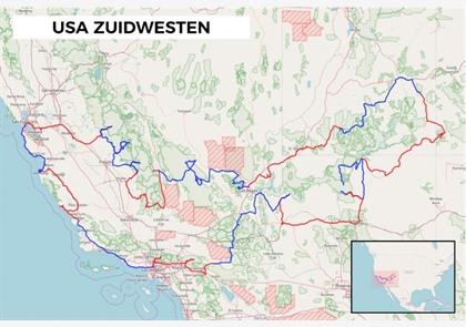 Route Rondreis zuidwest USA: Compleet uitgestippelde Roadtrip