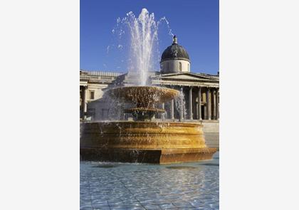 Trafalgar Square, levendig plein in Londen