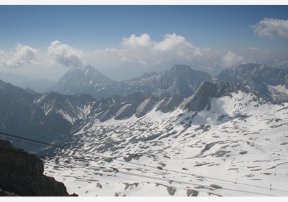 Zugspitze: bereikbaar vanuit Duitsland en Oostenrijk